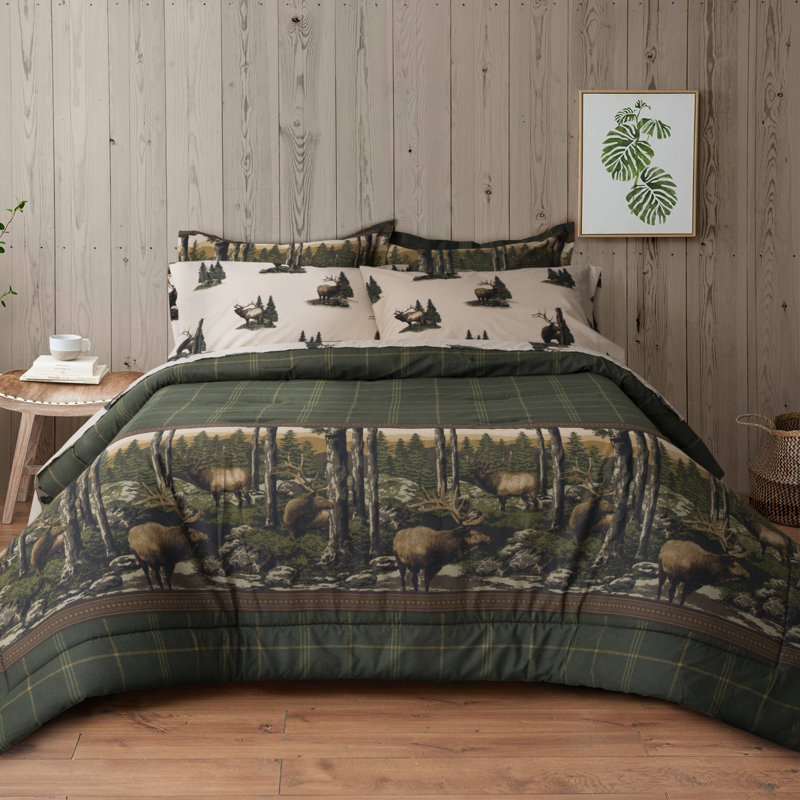 Loon Peak® Shelor Blue Ridge Trading Rocky Mountain Elk Rustic, Lodge